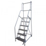 Rolling Metal Ladder 6 Step (30in W X 46in L X 90in H) 